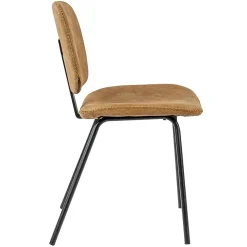 Online Straluma Retro moderne eetkamerstoel van imitatieleer