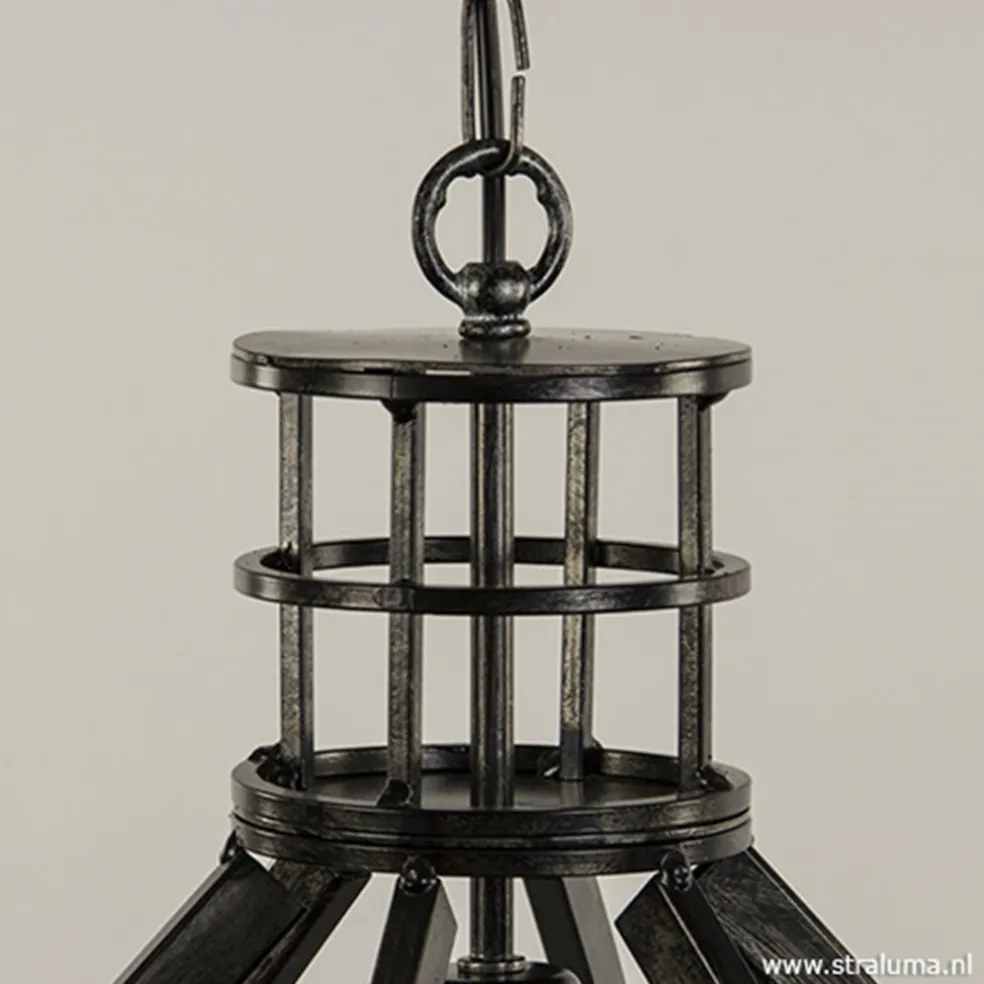 Flash Sale Straluma Ruw metalen hanglamp antiek zwart