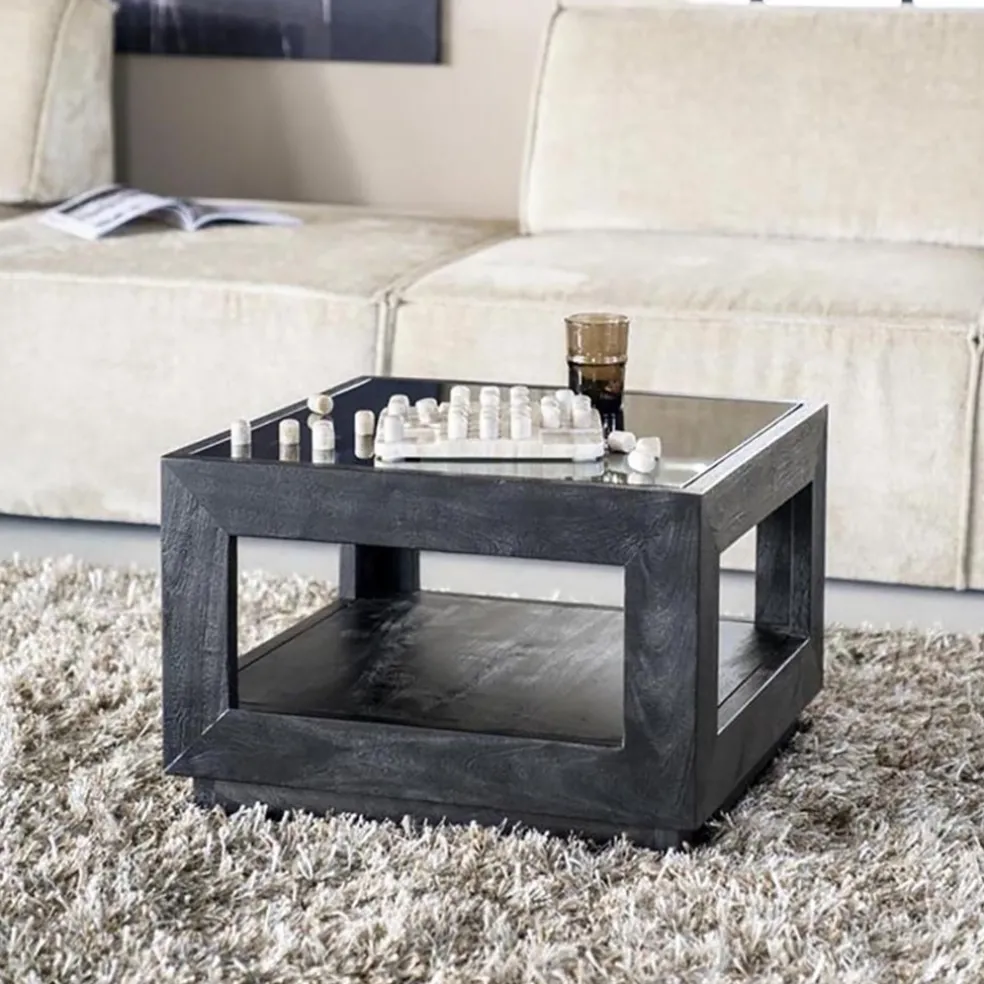 Sale Straluma Salontafel Liam 60x60x40 cm - zwart