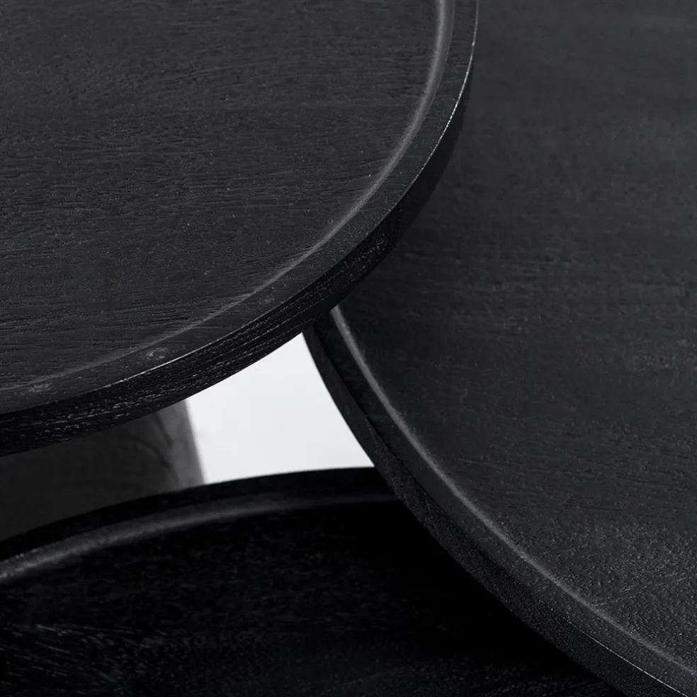Sale Straluma Salontafel Ron zwart 66x39 cm