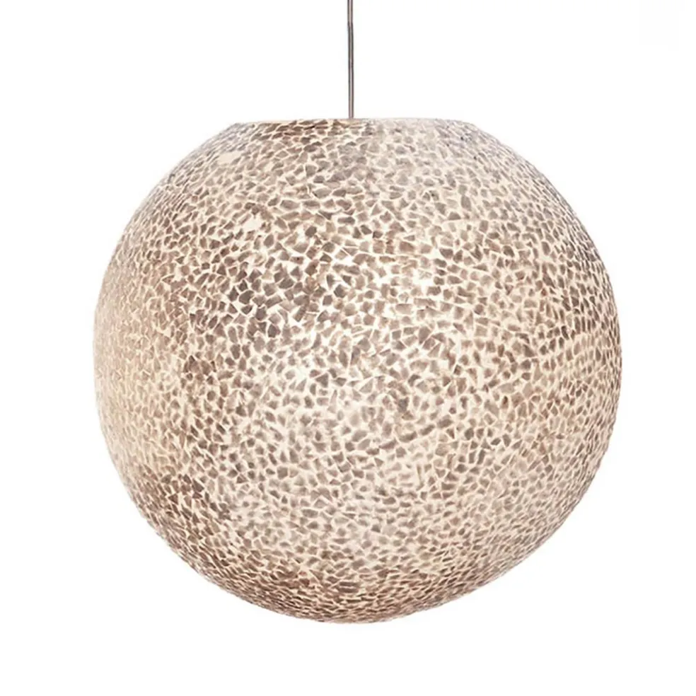 Shop Straluma Schelpen hanglamp bol 40 cm wit/parelmoer
