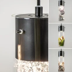Flash Sale Straluma Speelse hanglamp zwart met helder glas 3-lichts