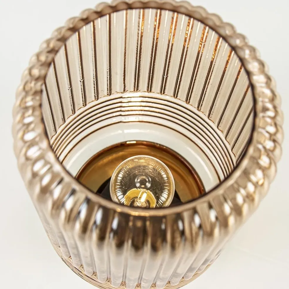 Shop Straluma Tafellamp op batterij Lipa amber glas