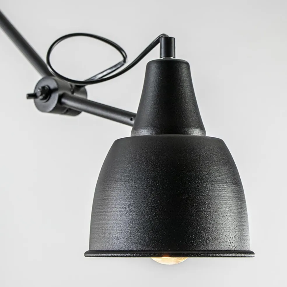 Discount Straluma Verstelbare 3-lichts plafondlamp met zwarte kappen