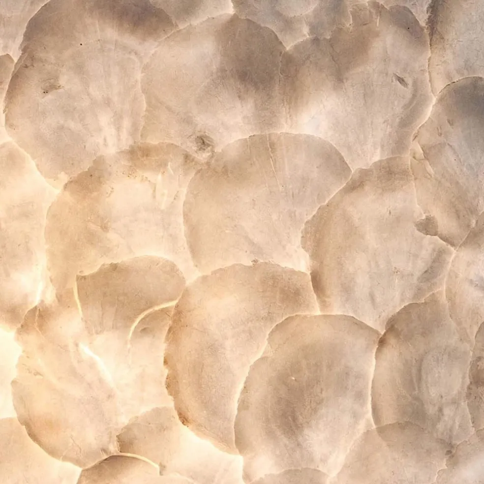 Best Straluma Vloerlamp 150 cm cilinder creme schelpen