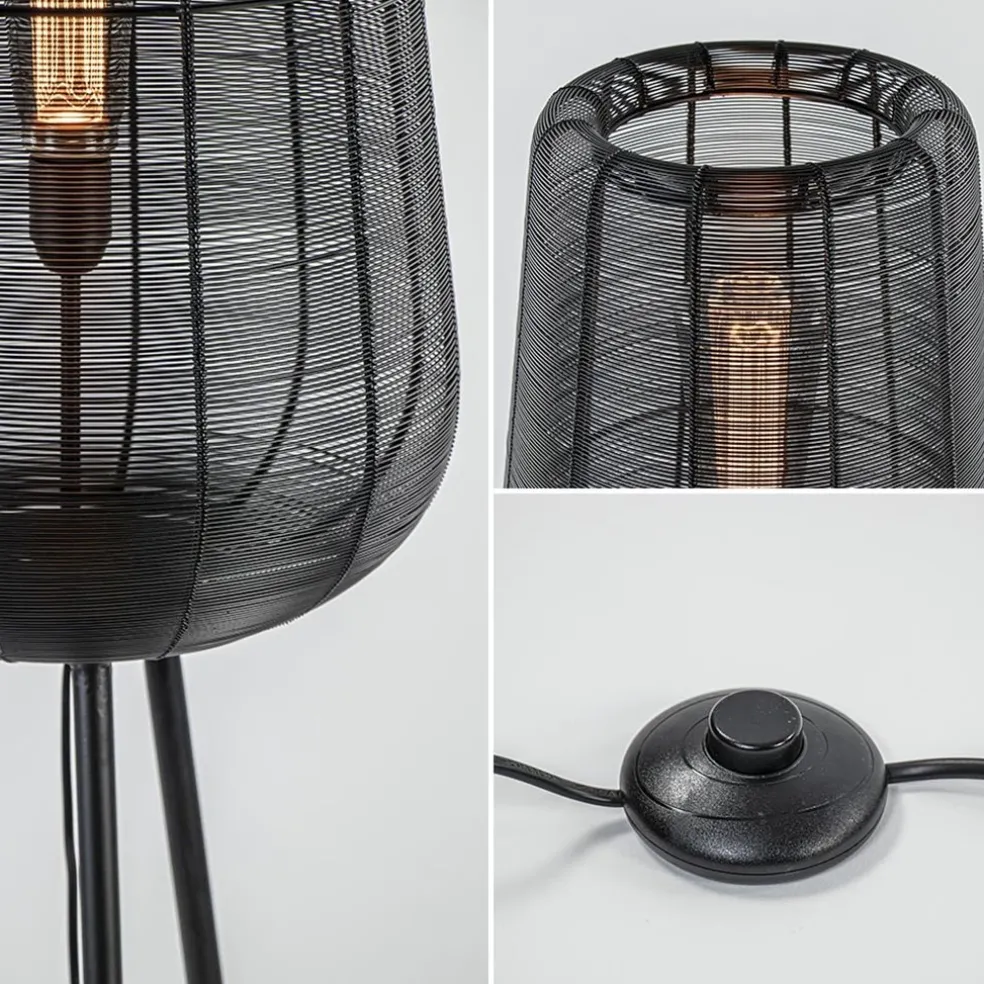 Fashion Straluma Vloerlamp Adeta driepoot draad zwart