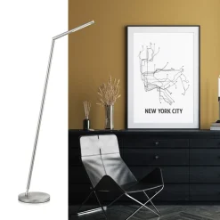 Store Straluma Vloerlamp mat nikkel LED verstelbaar
