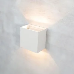 Online Straluma Wandlamp Davos XL wit IP65