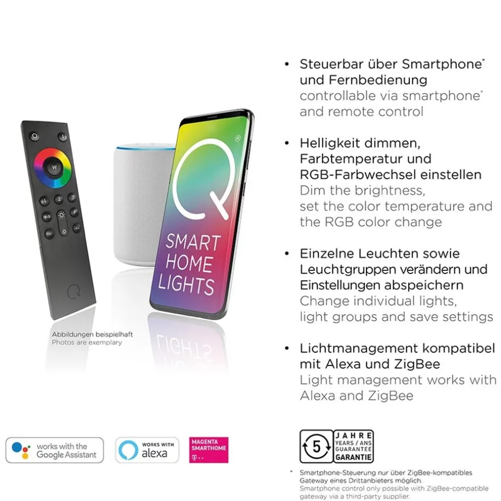 Cheap Straluma Wandlamp Q-Mia smart antraciet rgbw