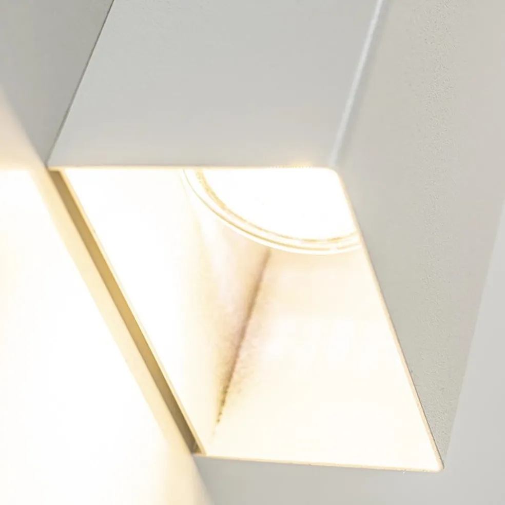 Sale Straluma Wandlamp rechthoek wit up+down GU10