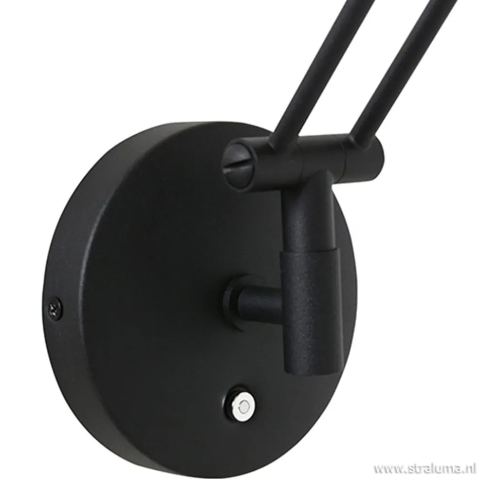 New Straluma Wandlamp Zodiac zwart incl. dimmer cct