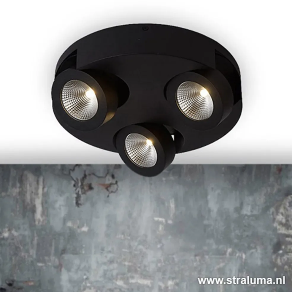 Store Straluma Zwarte design plafondlamp LED